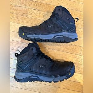 Keen Kansas City+ Waterproof Carbon Safety Toe Mid Work Boots, 12 Wide (EE)